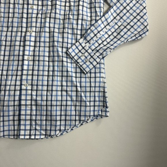 Southern Tide Classic Fit Mens Medium Long Sleeve Button Down Plaid Cotton Shirt - Picture 6 of 9